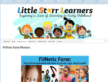 Tablet Screenshot of littlestarrlearners.com